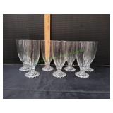 (7) Vtg Berwick Boopie Bubble Beaded Base Goblets