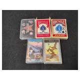 (5) Decks of Playing Cards