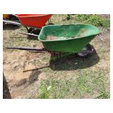 Vtg Metal Wheelbarrow