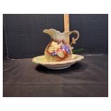 Vtg Ensenco Porcelain Mini Pitcher w/ Basin