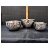 (3) Stainless Steel Nesting Mixing Bowls