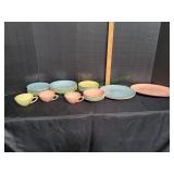 Vtg Edwin Knowles Pastel Dinnerware
