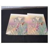 (2) Hummingbirds 3-Ring Binder Address Books