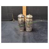 Vtg Avon Royal Sapphire Salt & Pepper Shaker Set