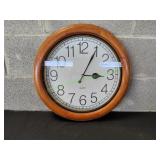 Quartz Wood Trim Wall Clock