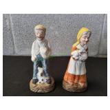 (2) The Marquise Collection Peasant Figurines