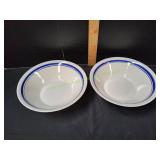(2) Vtg Oxford Brazil Serving Bowls