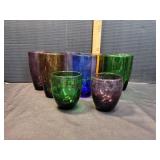 Vtg Multi-Colored Drinking Tumblers
