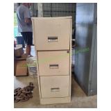 3-Drawer Metal File Cabinet