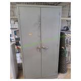 Gray Metal Storage Cabinet