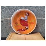 Vtg Norman Rockwell Scotty Plays Santa Plate