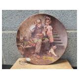 Vtg Norman Rockwell The Cobbler Plate