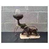Vtg Figural Elephant Lamp