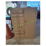 Vtg Industrial Metal File Cabinet