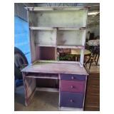 Custom White 2pc Computer Desk