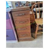 Vtg 4-Drawer Folding Work Table / Desk