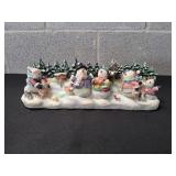 Christmas Snowman Figurine Sculpture