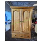 Wooden Wall Mounted Storage Cabinet