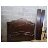 Queen Size Dark Wood Bed Frame