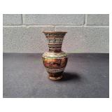 Small Copper Greek Pattern Vase