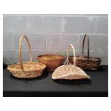 (4) Wicker Baskets