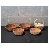 (4) Wicker Baskets & More