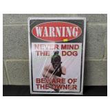 11x17 Warning Metal Sign