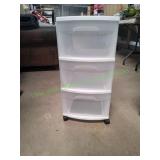 3-Drawer Rolling Storage Tower