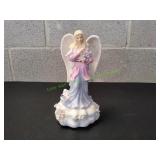 Vtg Ceramic Rotating Musical Angel