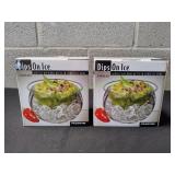 (2) Dips On Ice Acrylic Dip Nesting Bowl