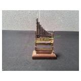 Vtg Mini Pipe Organ Display Trinket Box