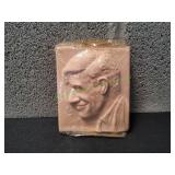 Francoma Pottery Will Rogers 3D Relief Portrait