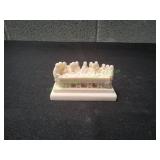 Vtg Miniature 3D Sculptural Plaque The Last