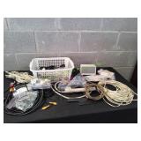 Lot of Power Strips, AV Cords, Wires & More