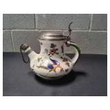 Vtg Capodimonte Italian Ceramic Wine Jug