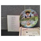 Vtg Davenport Pottery Looking-Glass River Plate