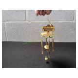Vtg Mini Gold-Tone Grand Piano Windchime
