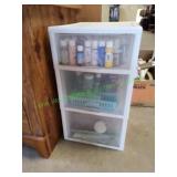 3-Drawer Storage Tower w/ Crafting Paints & More