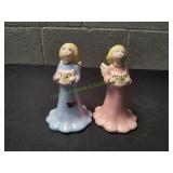 (2)Vtg Stewart of California Pottery Angel