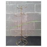 Gold-Tone Metal Ornament Display Tree