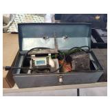 Blue Metal Toolbox w/ Power Tools & More
