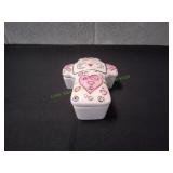 Ceramic Angels are Among Us Cross Trinket Box
