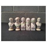 Vtg Halbe Composte Miniature Historical Busts