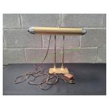 Vtg Art Deco Bankers Desk Lamp