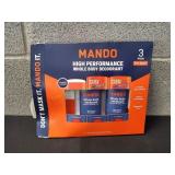(2) Mando Whole body Deodorant, Pro Sport