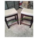 (2) Upholstered Bar Stools