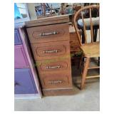Vtg 4-Drawer Folding Work Table / Desk