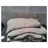 Evergrace Waffle Comforter Set, 3pc King, Sage