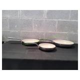 Tramontina 3pc Stainless Steel Ceramic Fry Pans