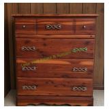 Rustic Wooden 4-Drawer Chest of Drawers